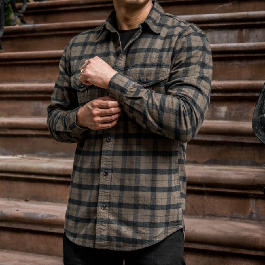 Guía De Alaska Camisa Nutria Verde-negro Plaid Lunes