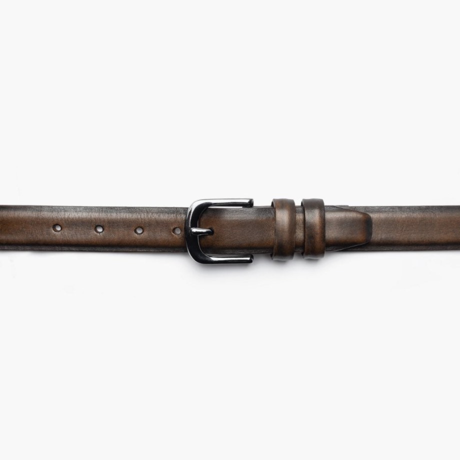 Miércoles De Cinturón De Cuero Refinado Para Hombre Café Negro