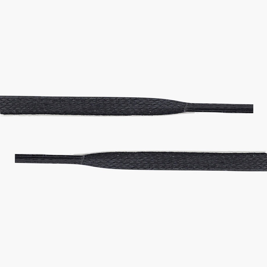 Cordones Planos De Algodón Encerado Black Wednesday