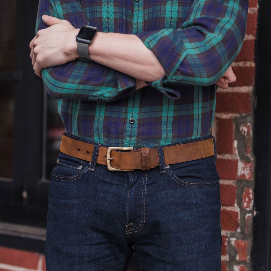 Cinturón De Cuero Heritage De Cobre Quemado Para Hombre Sábado