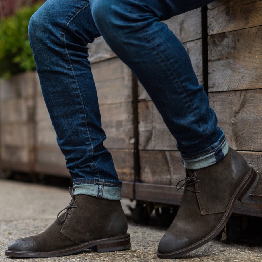 Viernes De Explorador De Ante Verde Oliva Oscuro