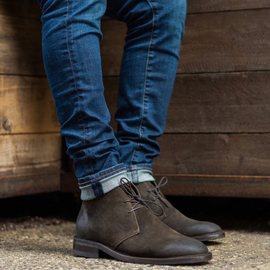 Viernes De Explorador De Ante Verde Oliva Oscuro