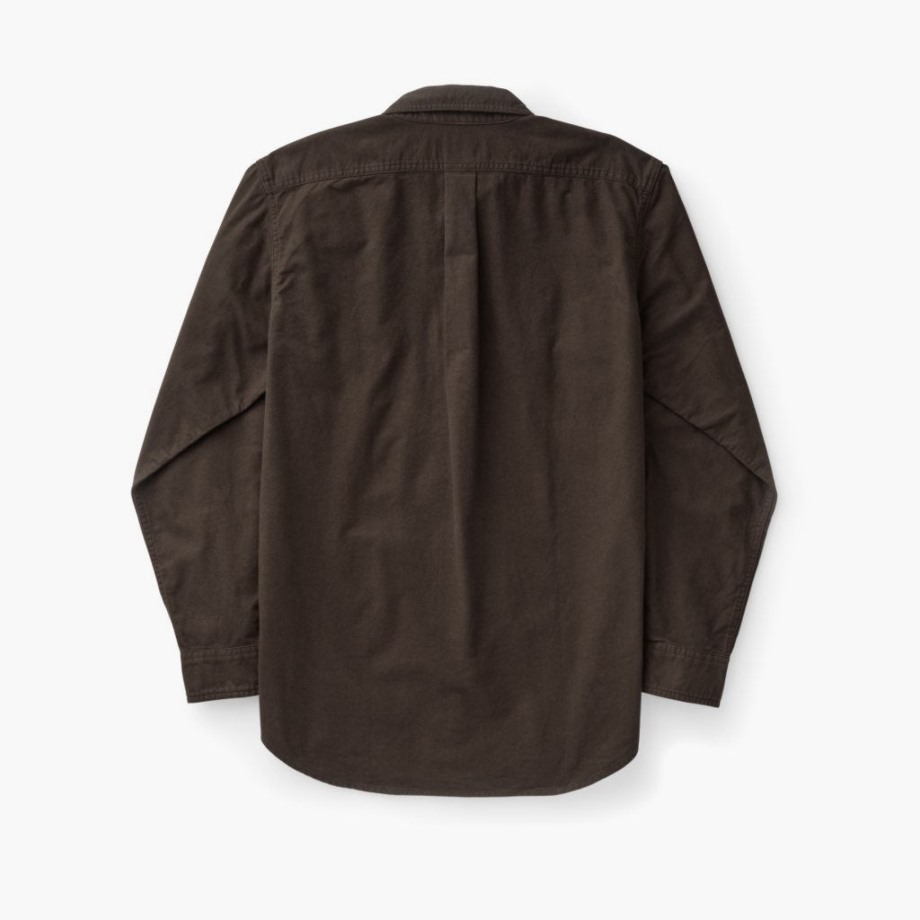 Camisa De Franela De Campo Cigarro Marrón Martes