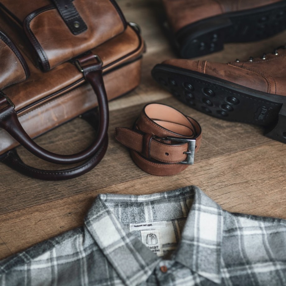 Viernes Cinturón Clásico De Cuero Para Hombre Arizona Adobe