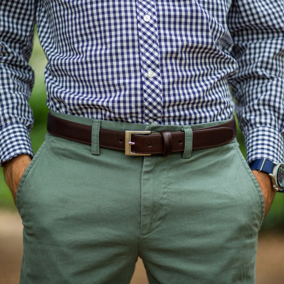 Cinturon Clasico Hombre Marron Marron Marron