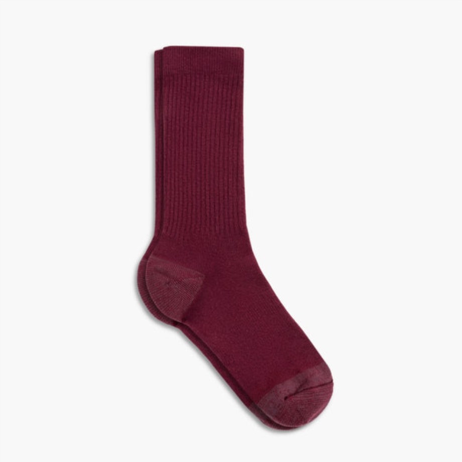 Calcetín Sodello Classic Crew Hombre Oxblood Sabado