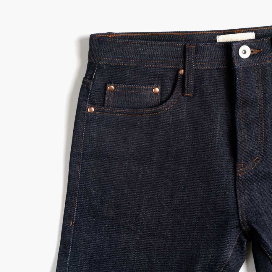 Monday Vaqueros Tapered De Orillo Pesado índigo