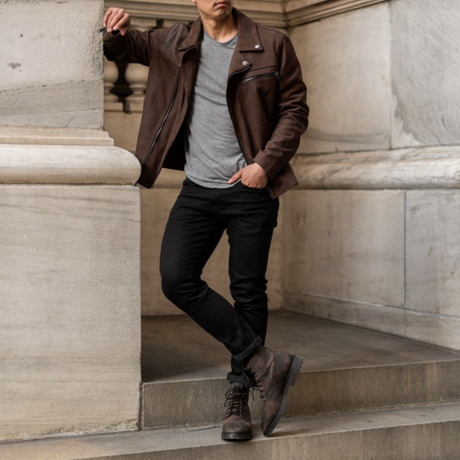 Chaqueta De Moto De Miércoles De Tabaco