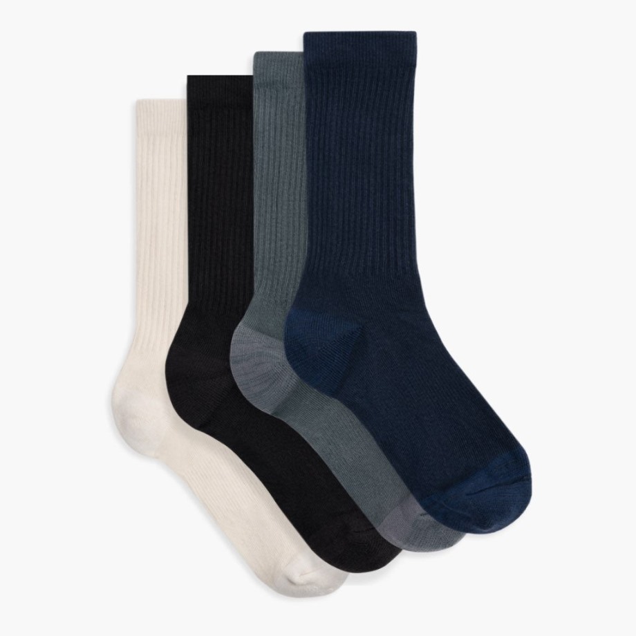 Calcetines Sodello Classic Crew Para Mujer Sunday Paquete De 4 (neutro)