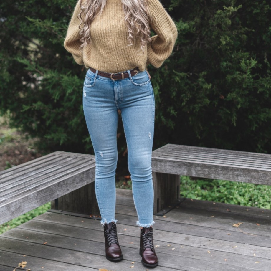 Cinturón Western De Mujer En Piel Marrón Jueves