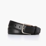 Cinturón Brogue De Hombre Wednesday Negro