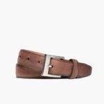 Cinturon De Cuero Clasico Hombre Terracota Sunday