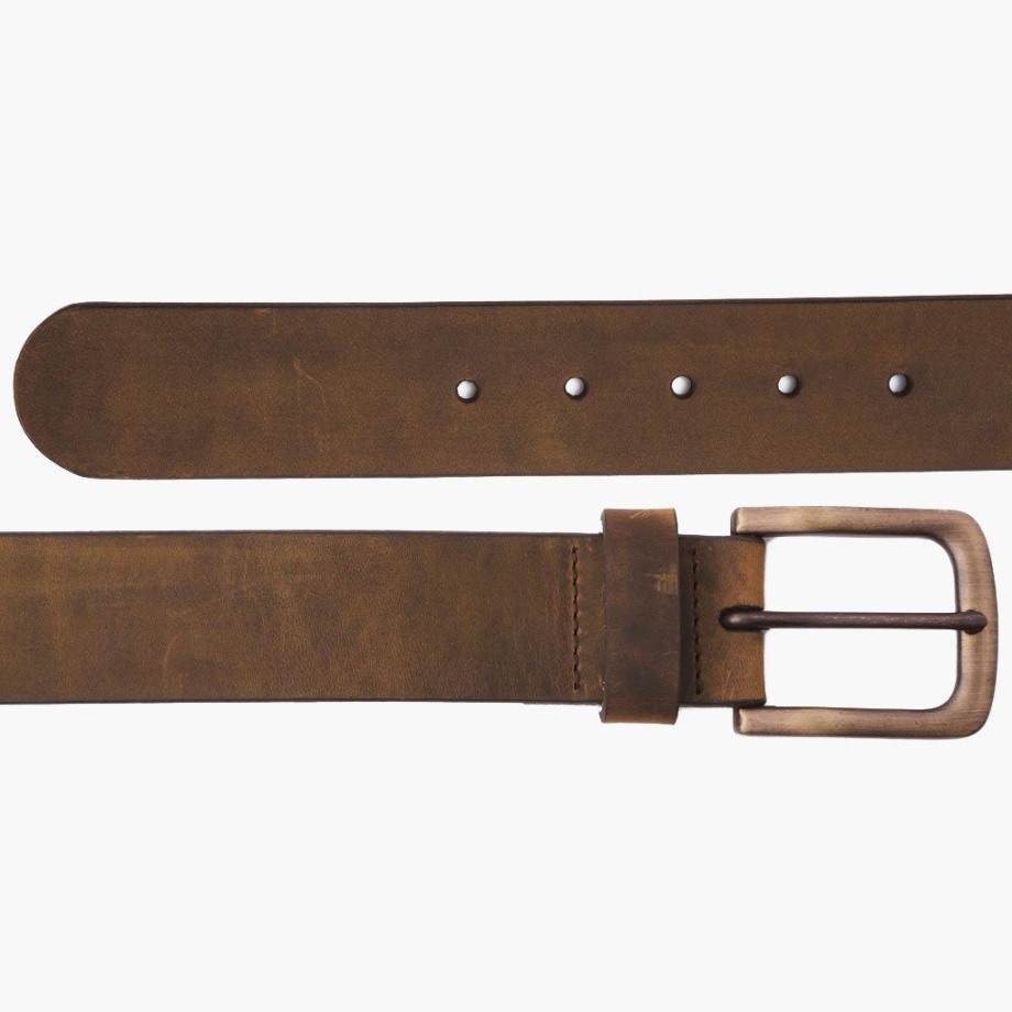 Cinturón De Cuero Heritage De Cobre Quemado Para Hombre Sábado - Imagen 3