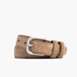 Cinturón De Cuero Refinado Para Hombre Arenisca Lunes