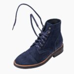 Cordones Planos De Algodón Encerado Blue Monday - Imagen 3