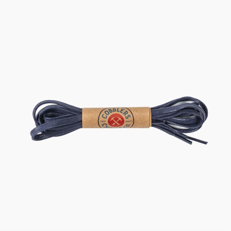 cordones_planos_de_algodon_encerado_blue_monday.jpg Cordones Planos De Algodón Encerado Blue Monday - Imagen 1