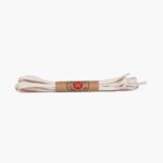 Jueves Cordones Algodon Encerados Planos Crema