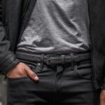 Saturday Cinturon De Cuero Clasico Hombre Negro Mate - Imagen 5